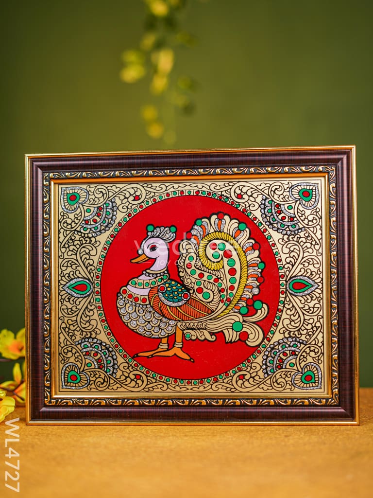 Tanjore Art Photo Frame - Annapakshi - 10 x 8 inch - WL4727
