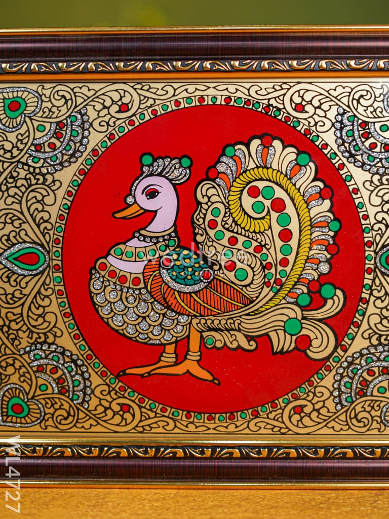 Tanjore Art Photo Frame - Annapakshi - 10 x 8 inch - WL4727