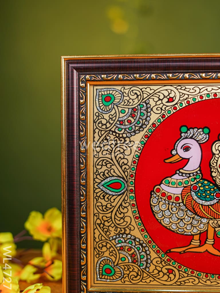Tanjore Art Photo Frame - Annapakshi - 10 x 8 inch - WL4727