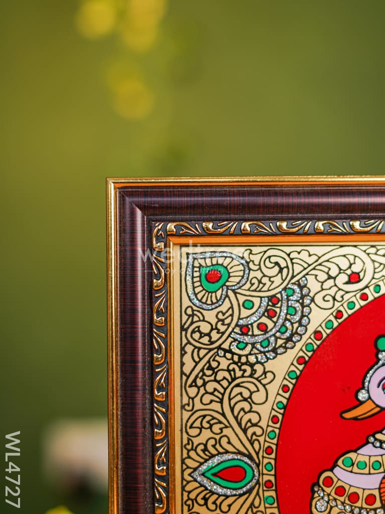 Tanjore Art Photo Frame - Annapakshi - 10 x 8 inch - WL4727