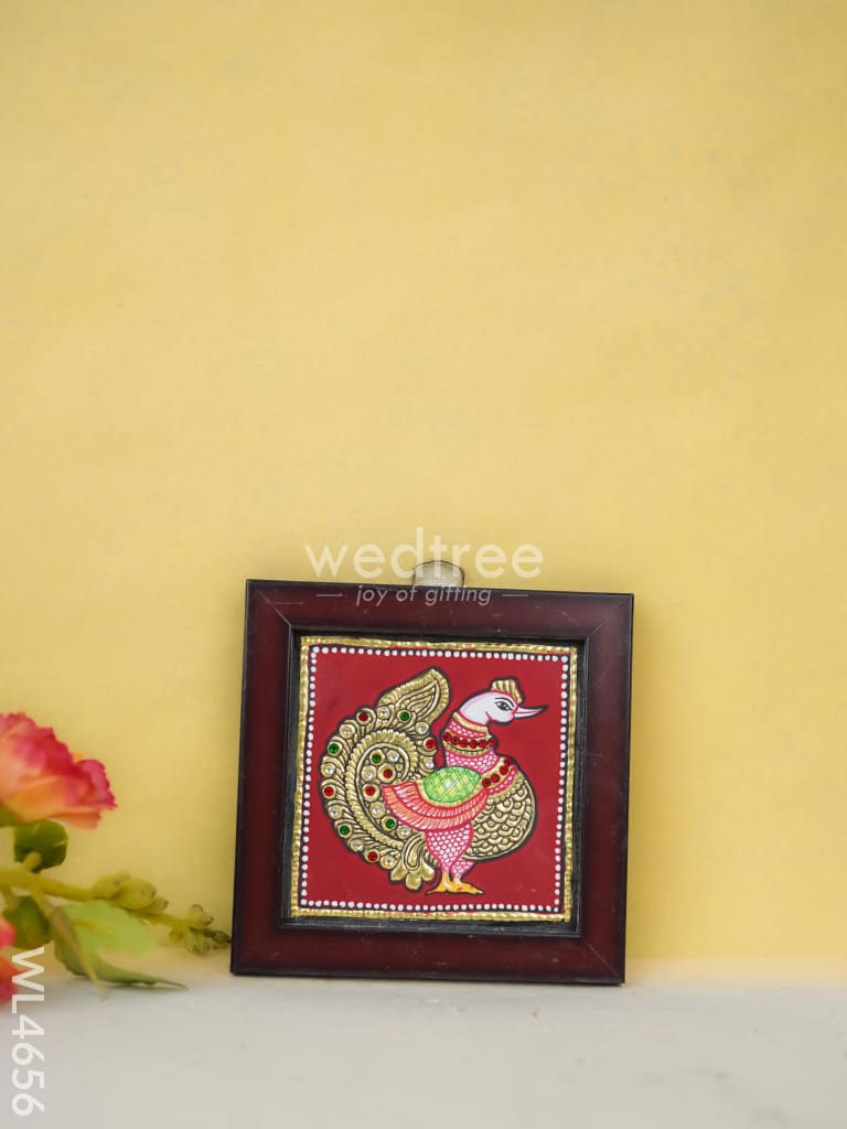 Tanjore Art Photo Frame - Annapakshi - WL4656
