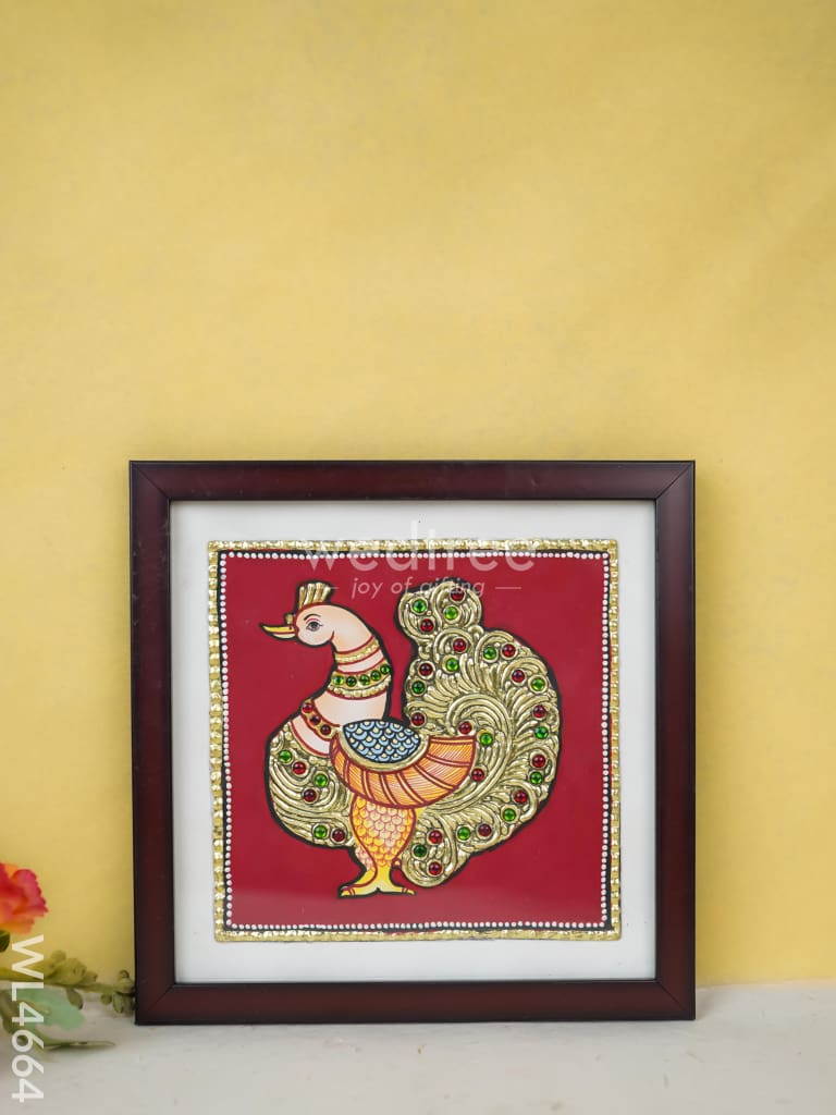Tanjore Art Photo Frame - Annapakshi - WL4664