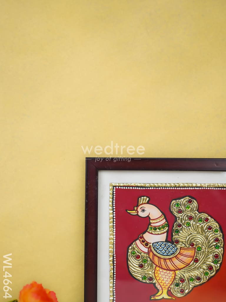 Tanjore Art Photo Frame - Annapakshi - WL4664