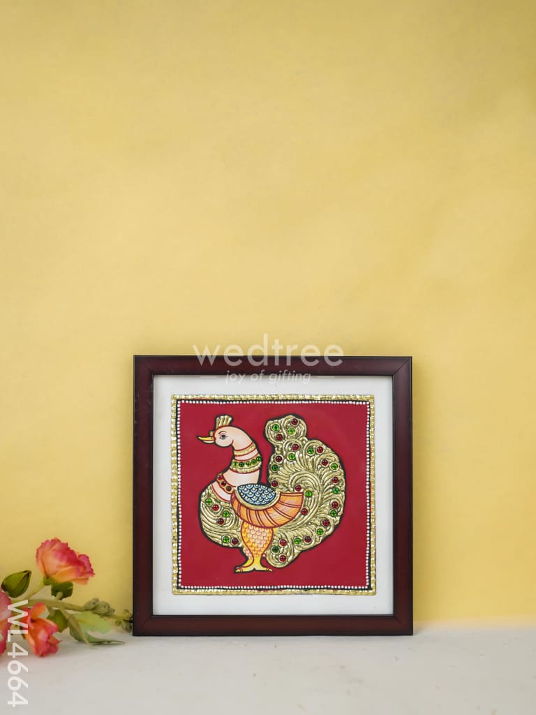 Tanjore Art Photo Frame - Annapakshi - WL4664