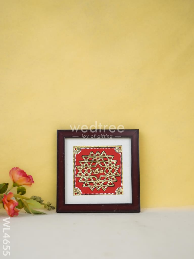 Tanjore Art Photo Frame - Kolam Design - WL4655