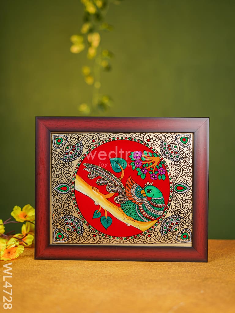 Tanjore Art Photo Frame - Parrot - 10 x 8 inch - WL4728