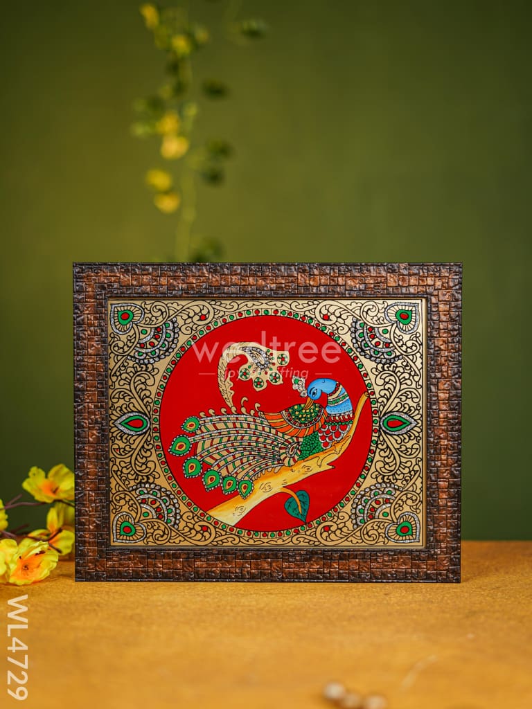Tanjore Art Photo Frame - Parrot - 10 x 8 inch - WL4729