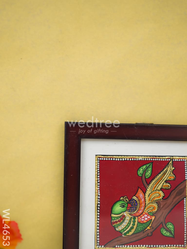 Tanjore Art Photo Frame - Parrot - WL4653