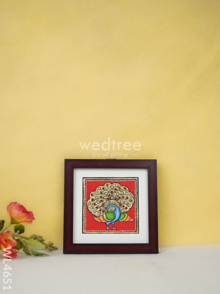 Tanjore Art Photo Frame - Peacock - WL4651