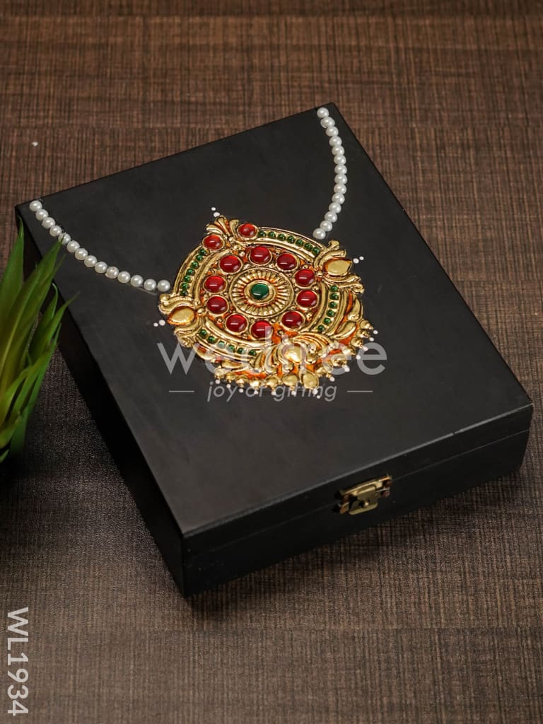 Tanjore Painted Jewel Box (6.5 x 5.5) - WL1934