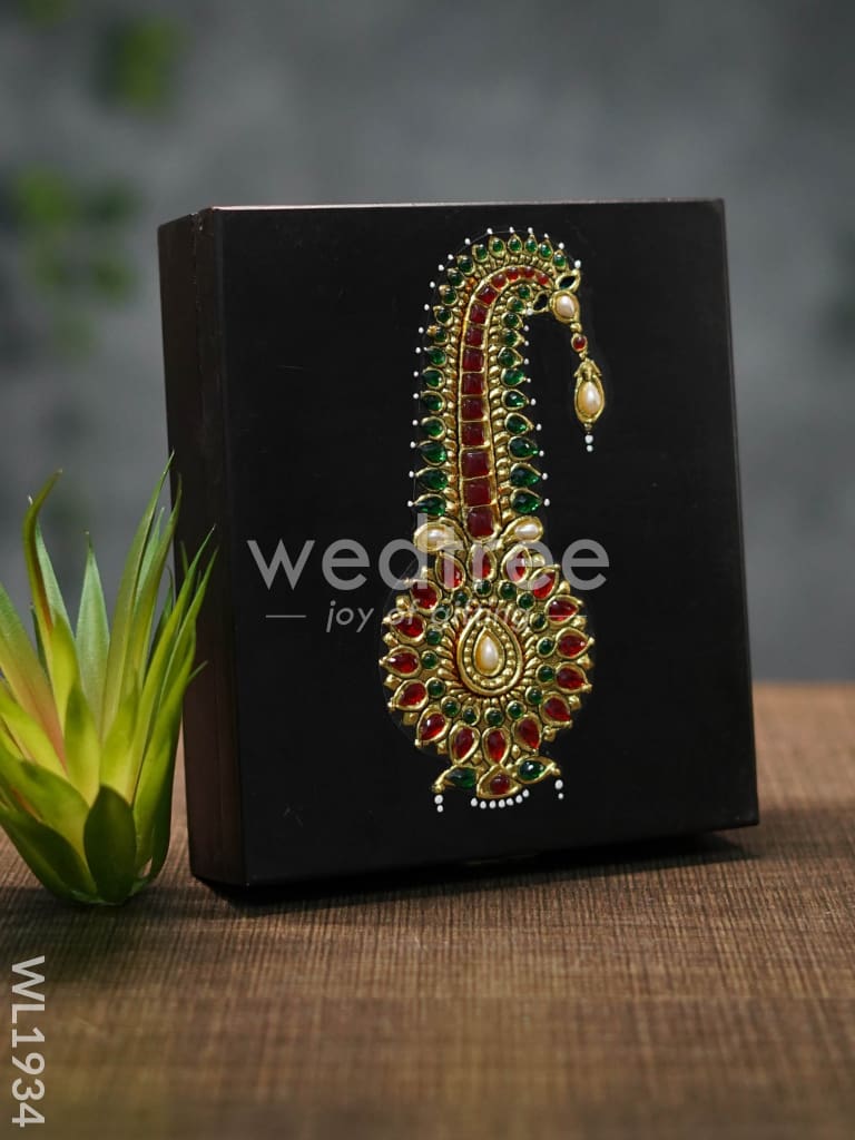 Tanjore Painted Jewel Box (6.5 x 5.5) - WL1934