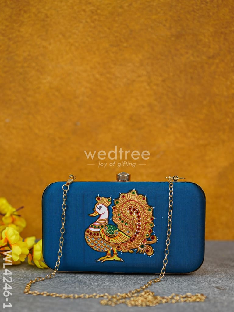 Tanjore Painted Sling Clutch - WL4246