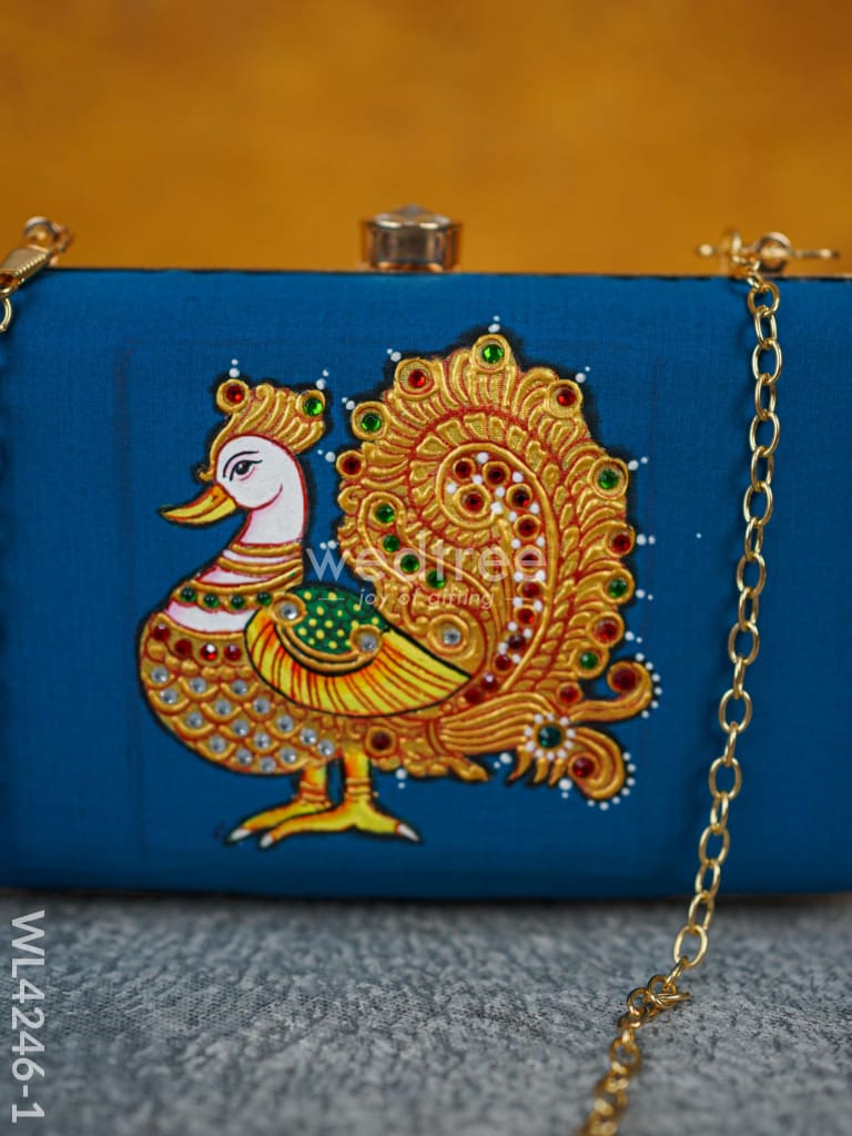 Tanjore Painted Sling Clutch - WL4246