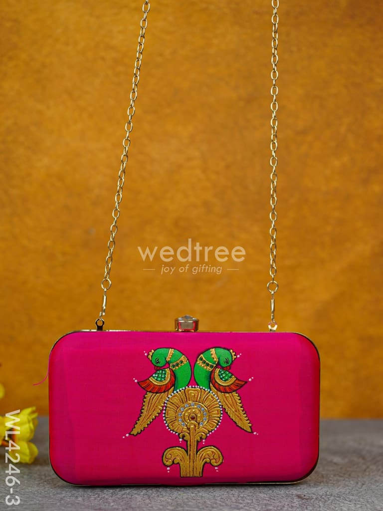 Tanjore Painted Sling Clutch - WL4246