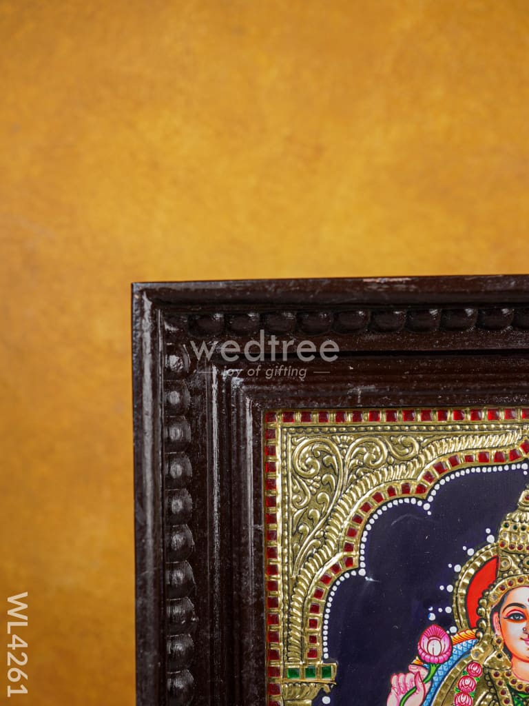Tanjore Painting - Aishwarya Lakshmi - Flat (Gold Foil) - 12x10 inch - WL4261