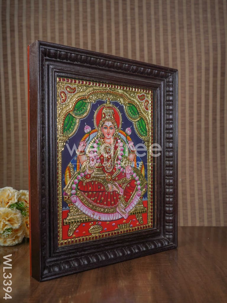 Tanjore Painting Aishwarya Lakshmi - Flat (Gold foil) - 15 x 12 inch - WL3394