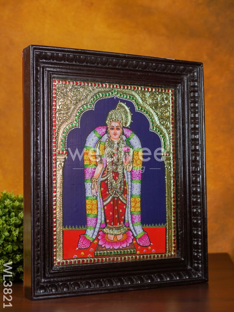 Tanjore Painting Andal - Flat (Gold foil) - 15x12 inch - WL3821