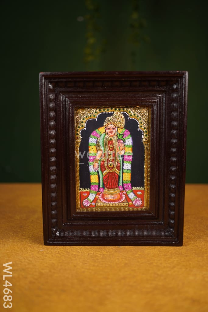 Tanjore Painting Andal - Flat (Gold foil) - 8x6 inch - WL4683