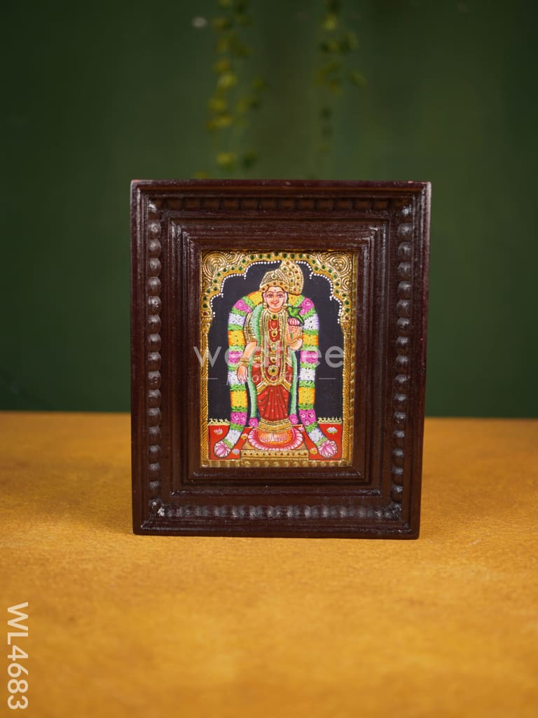 Tanjore Painting Andal - Flat (Gold foil) - 8x6 inch - WL4683