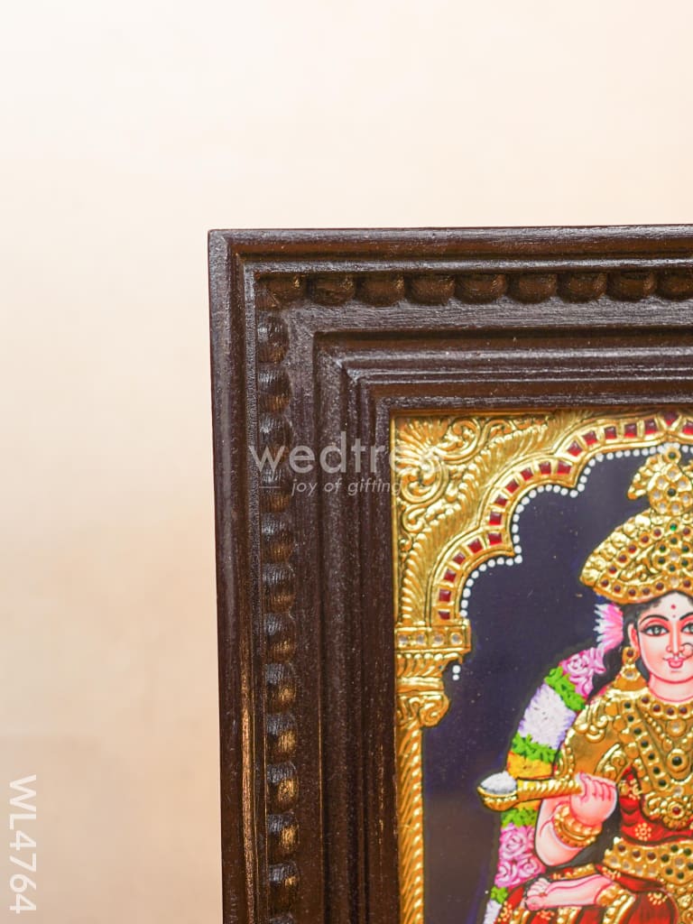 Tanjore Painting - Annapoorani - Flat (Gold Foil) - 10x8 inch - WL4764
