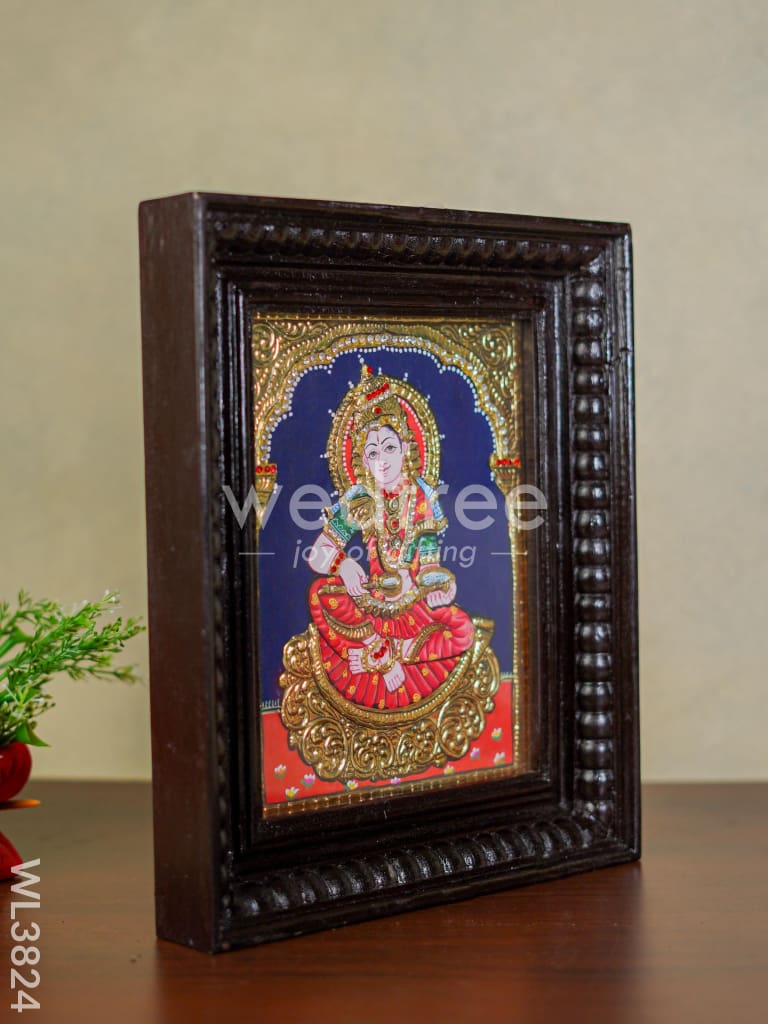 Tanjore Painting - Annapoorani - Semi Embossed - 10x8 inch - WL3824