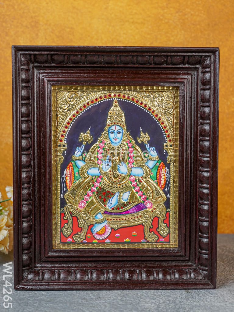 Tanjore Painting - Dhanvantri - Flat (Gold Foil) - 10x8 inch - WL4265