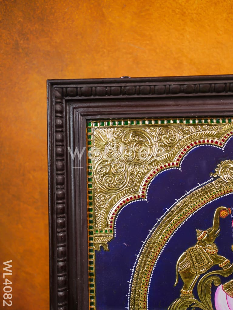 Tanjore Painting - Gajalakshmi - Flat (Gold Foil) - 24x18 inch - WL4082