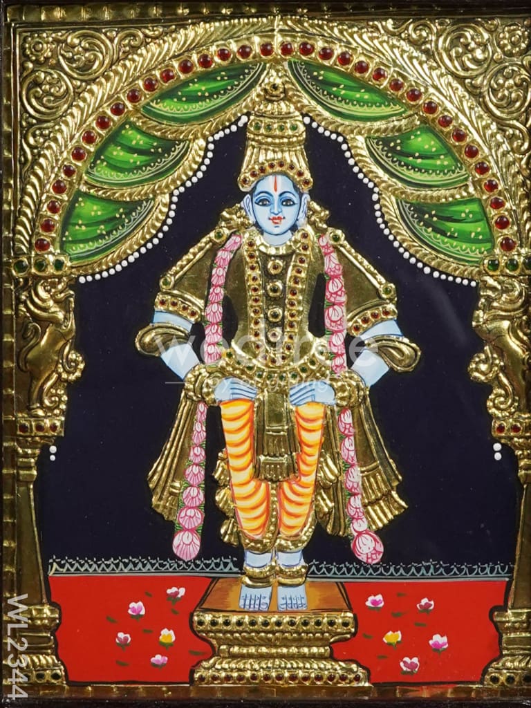 Tanjore painting Panduranga - Flat (Gold foil) - 10x8 - WL2344