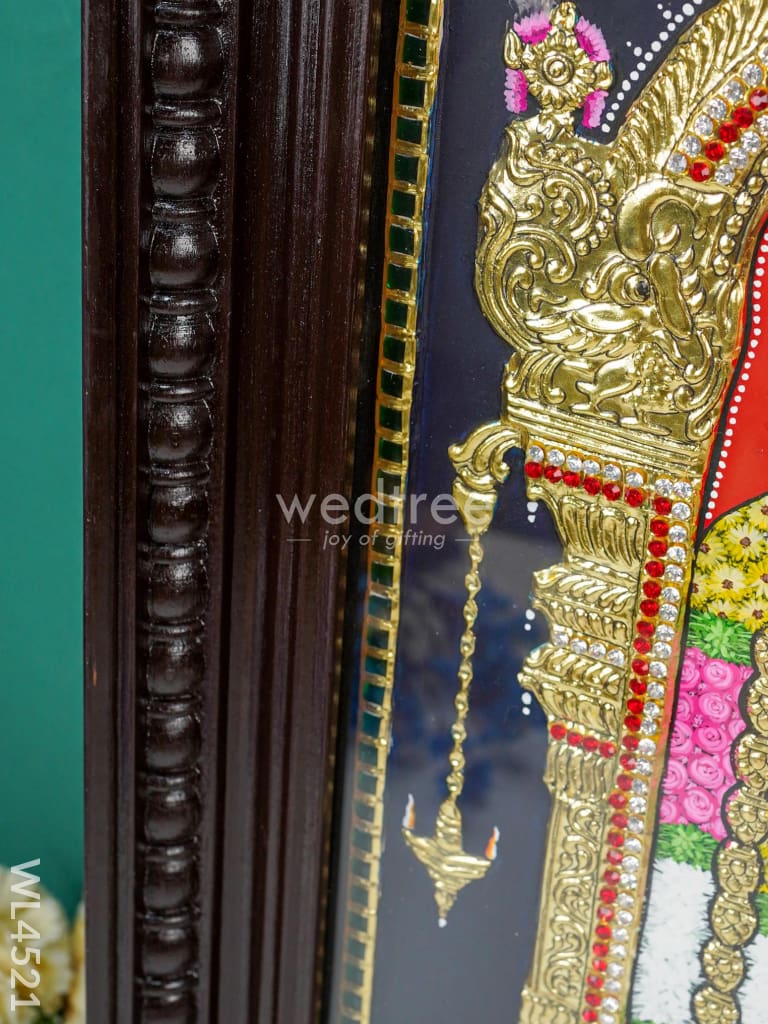 Tanjore Painting - Tirupathi Balaji - Flat (Gold Foil) - 24x18 inch - WL4521