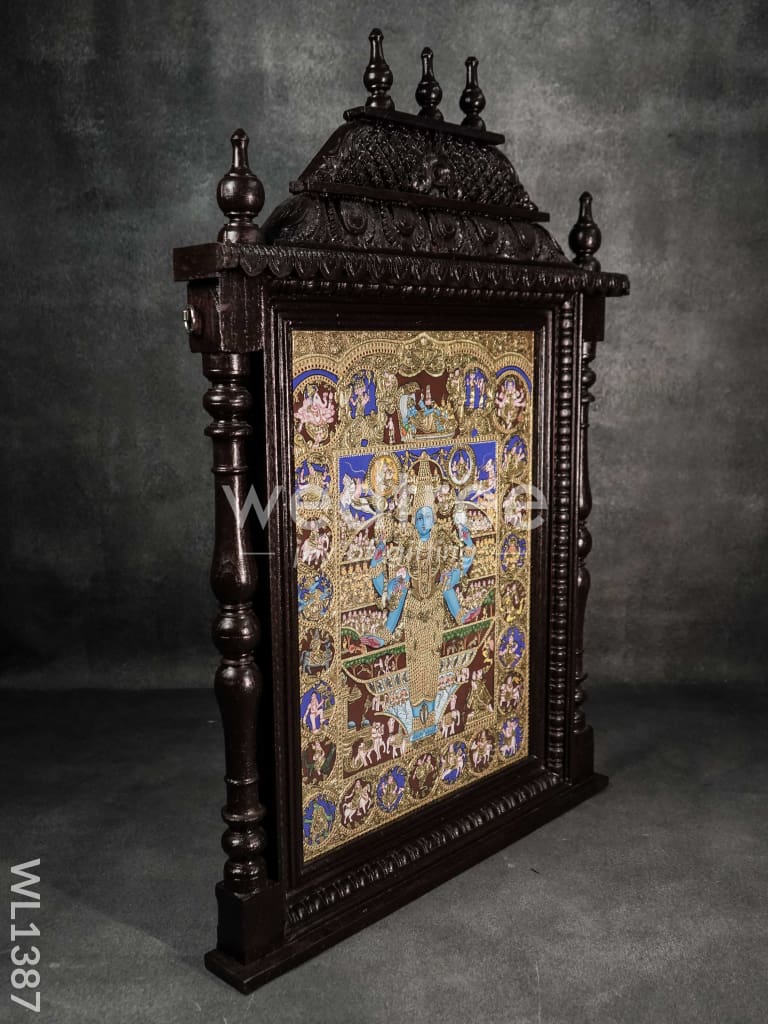 Tanjore Painting - Vishwaroopam - Flat (Gold Foil) - 24x18 inch - WL1387
