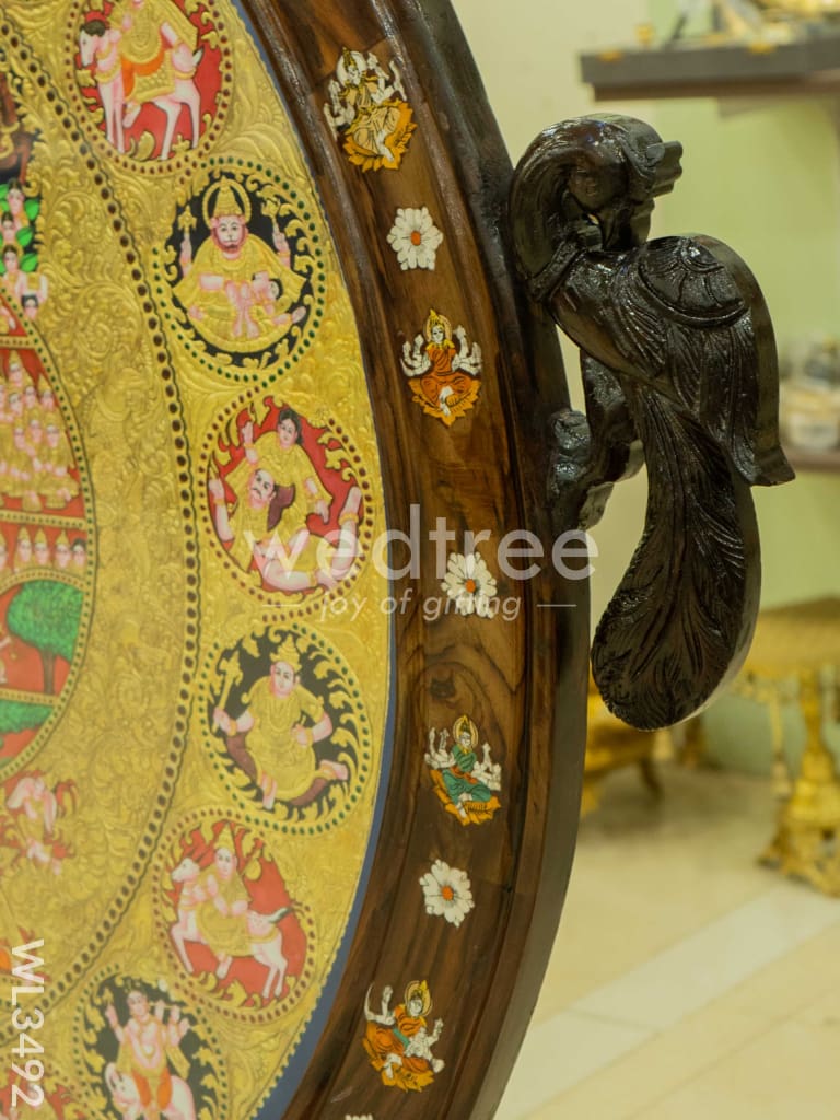 Tanjore Painting - Vishwaroopam Frame - Flat (Gold Foil) - 59 inch - WL3492