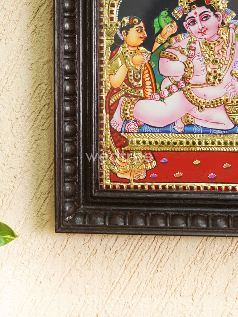 Tanjore Painting - Vithoba Krishna - Flat (Gold Foil) - 12X10 - WL4986
