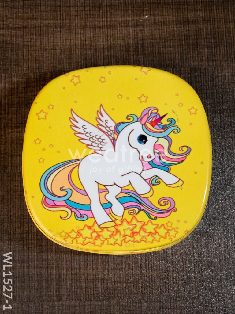 Tiffin Box with Cartoon Engraved - (4.5in X 1in) - WL1527