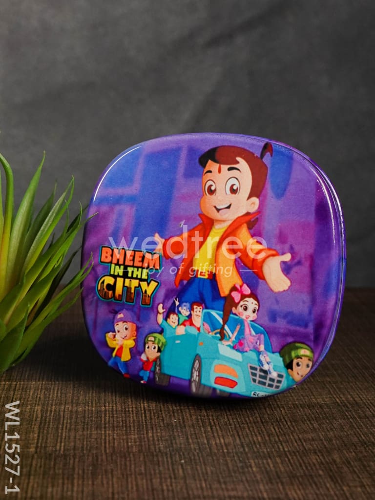 Tiffin Box with Cartoon Engraved - (4.5in X 1in) - WL1527