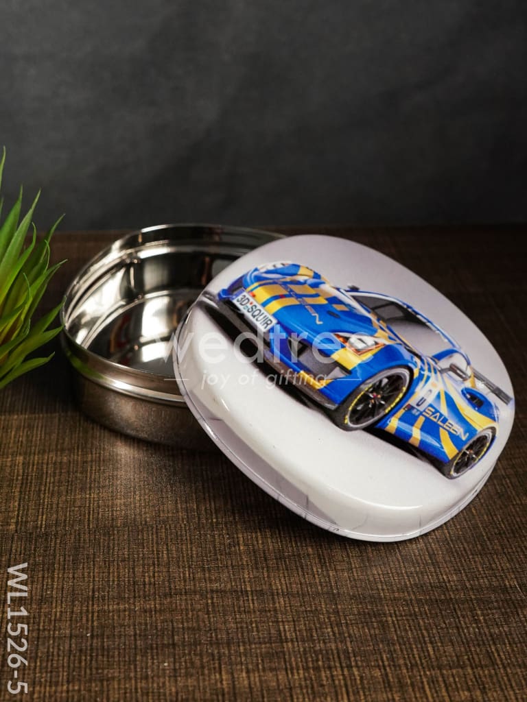 Tiffin Box with Cartoon Engraved - (5in X 1.5in) - WL1526