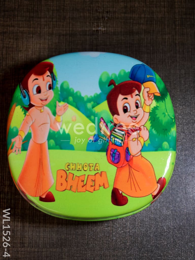 Tiffin Box with Cartoon Engraved - (5in X 1.5in) - WL1526