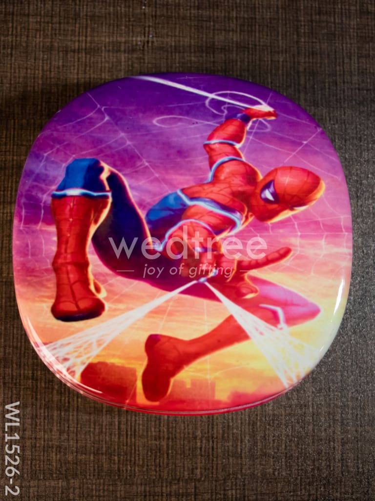 Tiffin Box with Cartoon Engraved - (5in X 1.5in) - WL1526