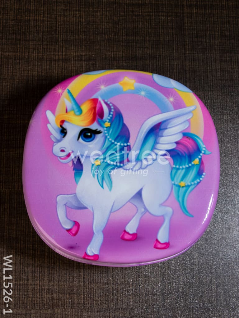 Tiffin Box with Cartoon Engraved - (5in X 1.5in) - WL1526