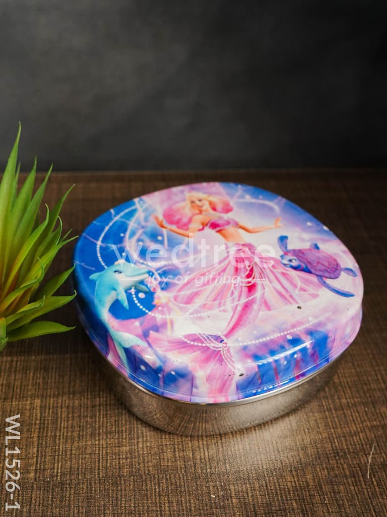 Tiffin Box with Cartoon Engraved - (5in X 1.5in) - WL1526