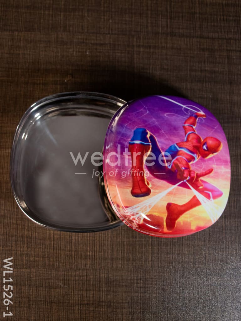 Tiffin Box with Cartoon Engraved - (5in X 1.5in) - WL1526