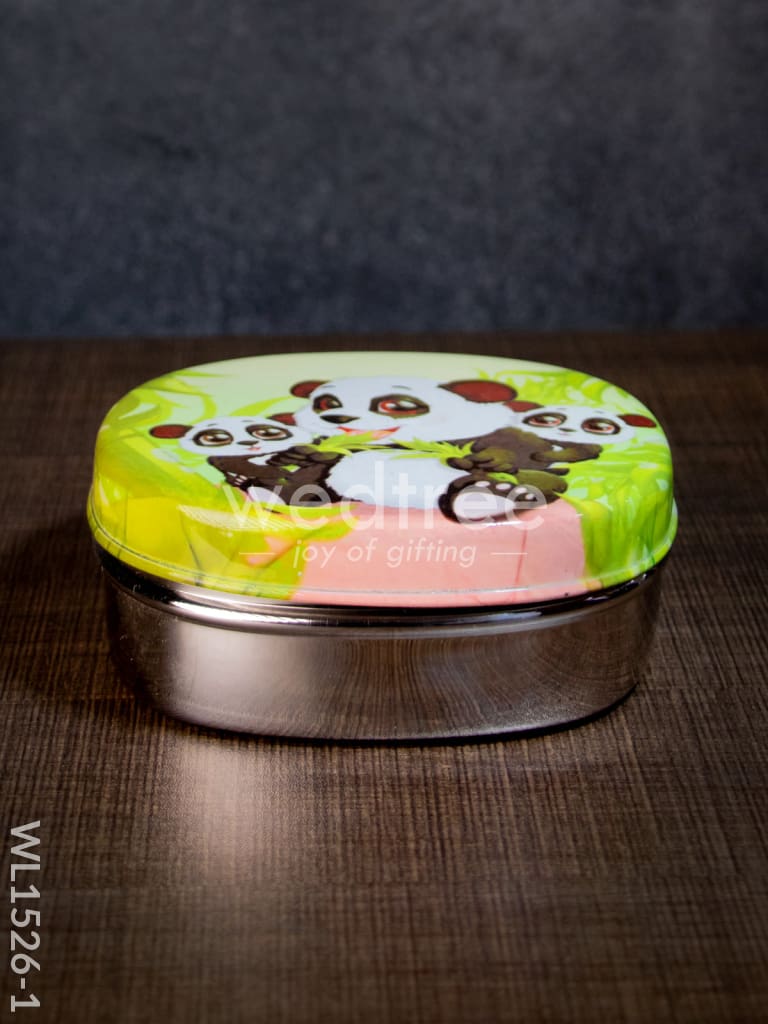 Tiffin Box with Cartoon Engraved - (5in X 1.5in) - WL1526