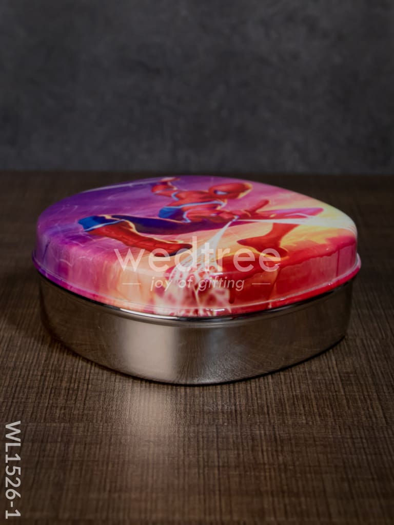 Tiffin Box with Cartoon Engraved - (5in X 1.5in) - WL1526