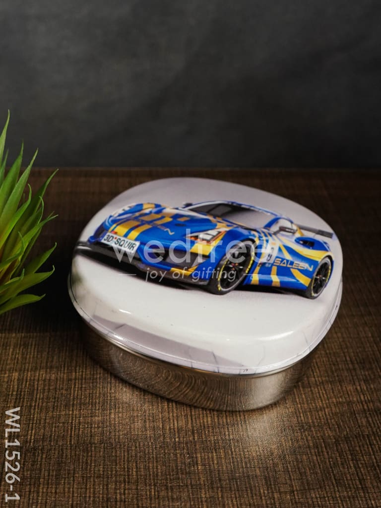 Tiffin Box with Cartoon Engraved - (5in X 1.5in) - WL1526