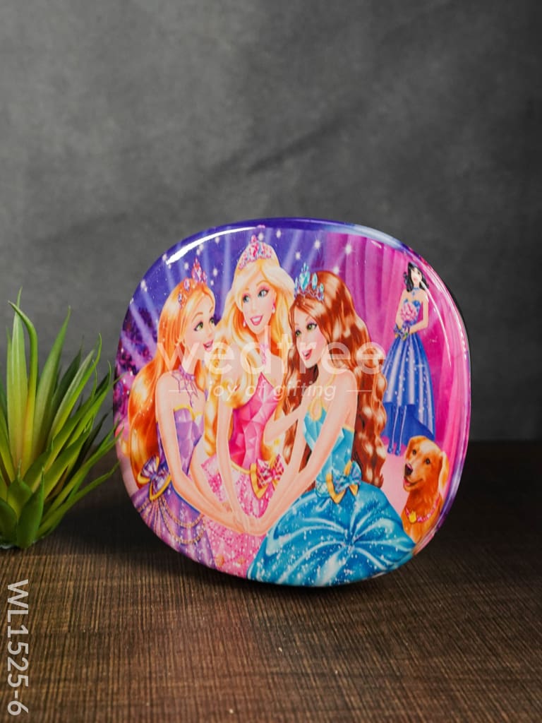 Tiffin Box with Cartoon Engraved - (6in X 2in) - WL1525