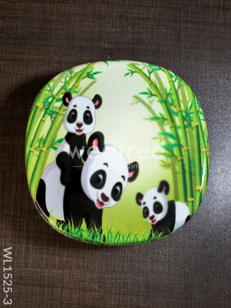Tiffin Box with Cartoon Engraved - (6in X 2in) - WL1525
