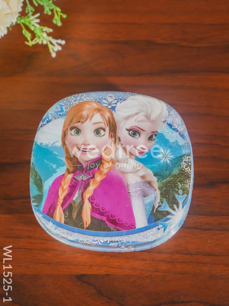 Tiffin Box with Cartoon Engraved - (6in X 2in) - WL1525