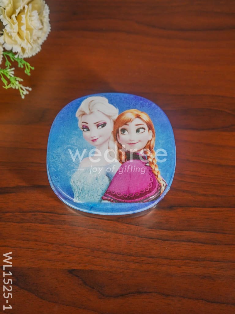 Tiffin Box with Cartoon Engraved - (6in X 2in) - WL1525