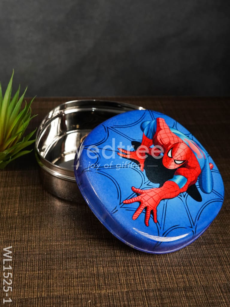 Tiffin Box with Cartoon Engraved - (6in X 2in) - WL1525