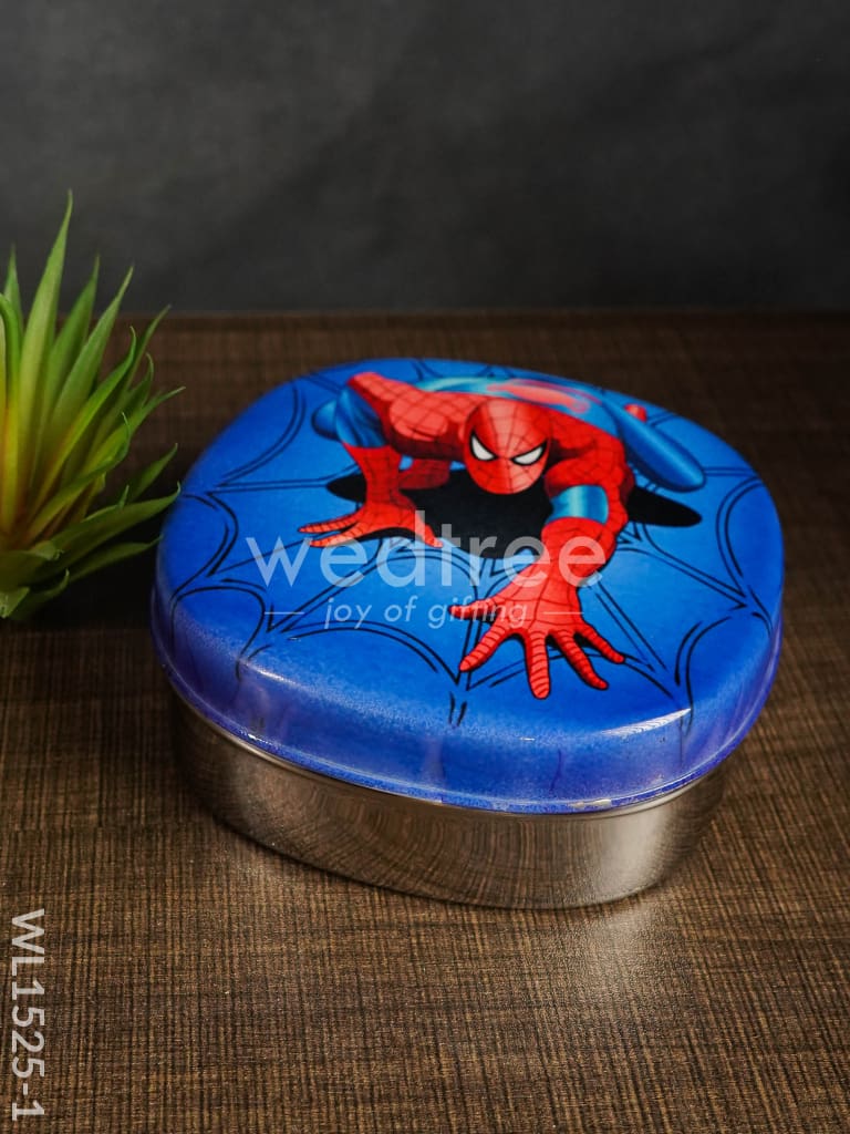 Tiffin Box with Cartoon Engraved - (6in X 2in) - WL1525