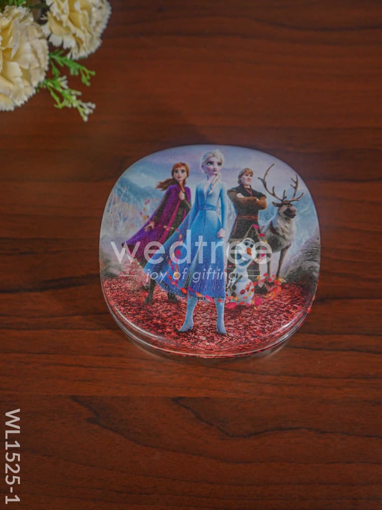 Tiffin Box with Cartoon Engraved - (6in X 2in) - WL1525